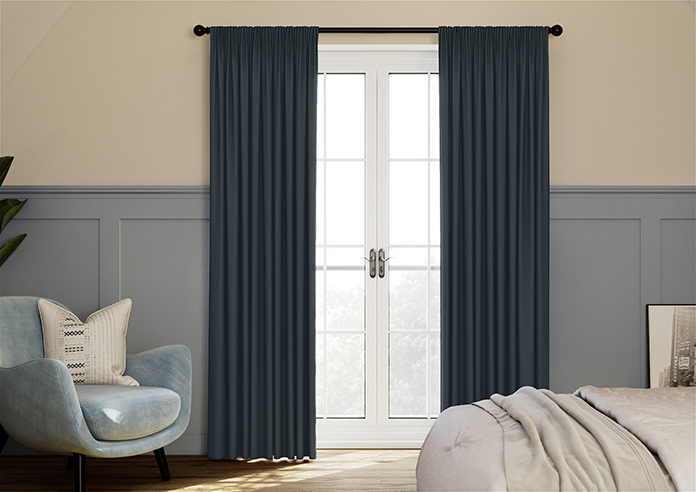 Saltaire, Denim - Made to Measure Curtains - Image 3